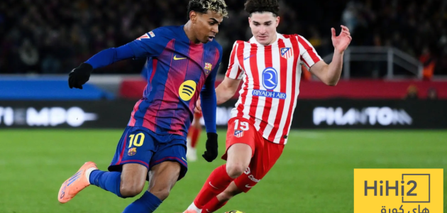 شاهد تشكيلة أتلتيكو مدريد ضد برشلونة ونسبة الفوز