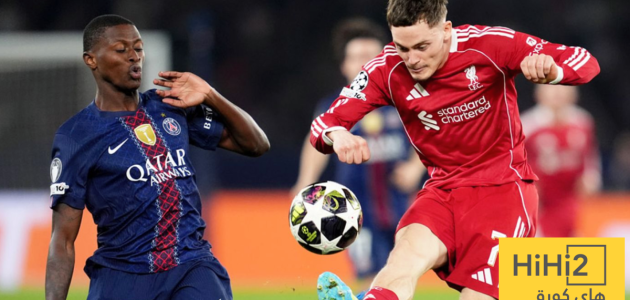 تشكيلة ليفربول الرسمية ضد باريس سان جيرمان